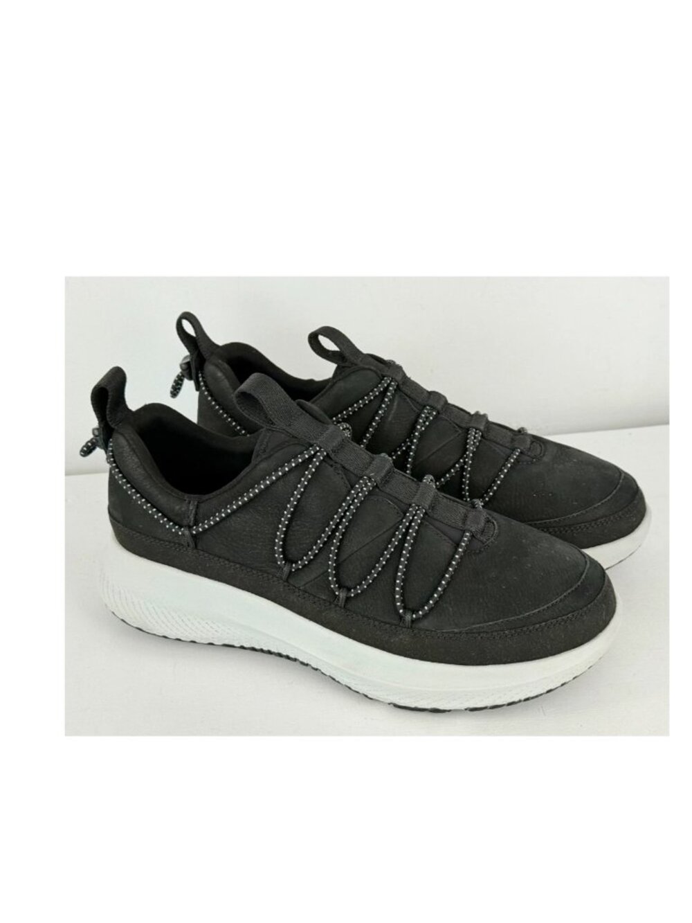 Men's 10 - UGG CA78 Heritage Trainer Nubuck Slip-On Sneaker - Black